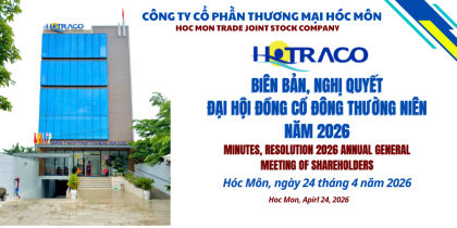 Biên bản, Nghị quyết Đại hội đồng cổ đông thường niên 2026 / Minutes and resolutions of the 2026 Annual General Meeting of Shareholders