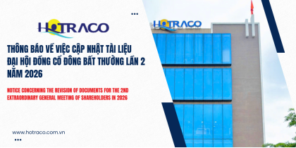 Thông báo Số 131/2026/TB-HTC / Notice No. 131/2026/TB-HTC