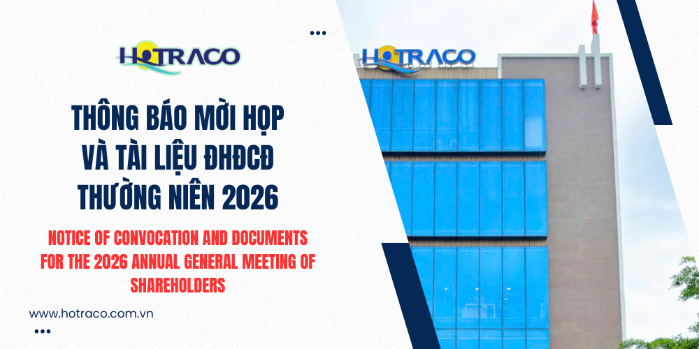 Thông báo mời họp và tài liệu ĐHĐCĐ thường niên 2026 / Notice of Convocation and Documents for the 2026 Annual General Meeting of Shareholders