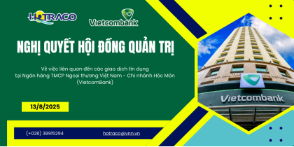 Nghị quyết của HĐQT về việc liên quan đến các giao dịch tại Ngân hàng VietcomBank